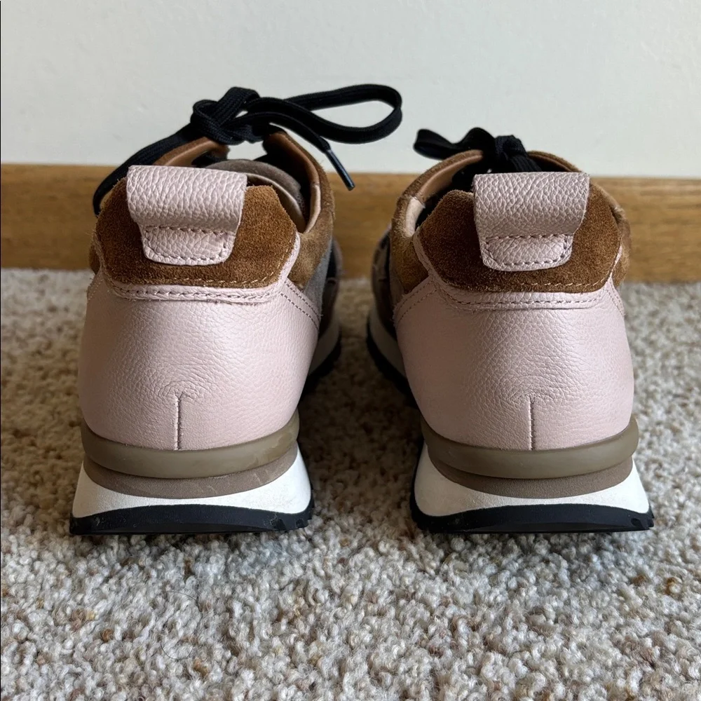 Gabor Comfort Women’s Pink Brown Leather Suede Sneakers Shoes Unworn? US 5